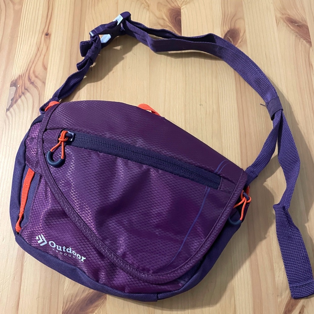 Outdoor Products Purple Fanny Pack Belt Bag Hiking Gorpcore Gear Unisex - Picture 5 of 15